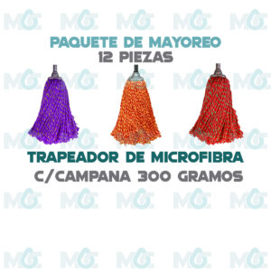 Trapeador 12 pz microfibra española